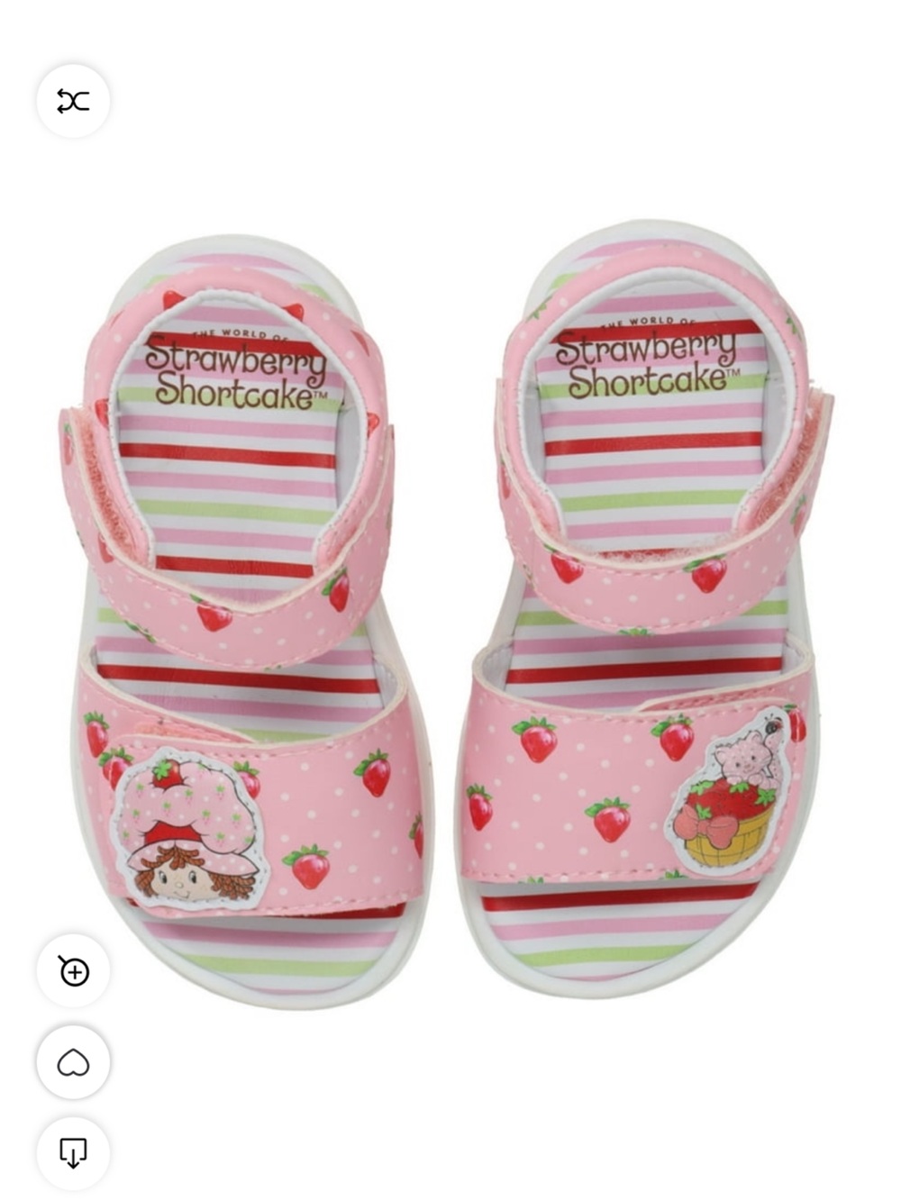 Toddler Girls' Strawberry Shortcake  Sandals nostalgic design Pink baby Shoes